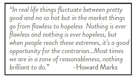 Picture of a quote from Howard Marks 