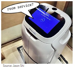 Picture of room service robot